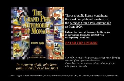 The Monaco Grand Prix library from 1929 to today