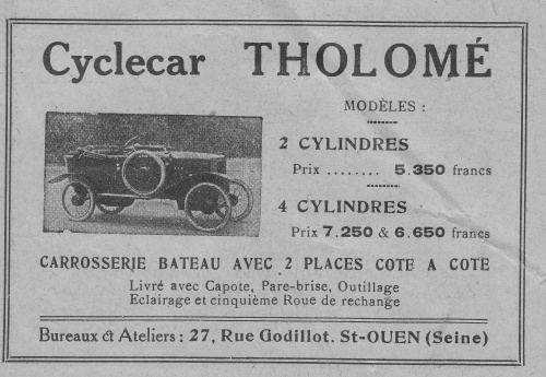 Cyclecar Tholome
