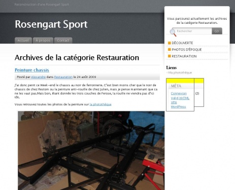 Restauration Rosengart Sport