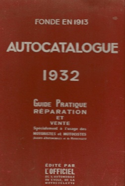 Autocatalogue 1932