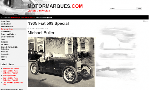 Motormarques.com - 1935 Fiat 509 Special