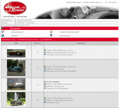 OnlineNennung - 5. Classic Sprint