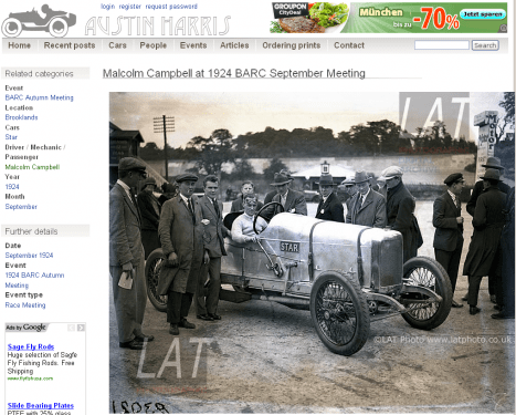 Malcolm Campbell at 1924