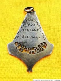 1923 Plakette Rückseite