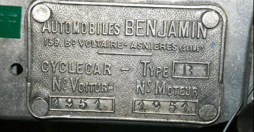 Benjamin Typ B 1922