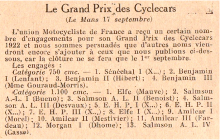 Moto Revue 1922 No. 107 Seite 397