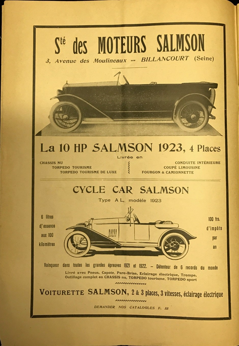 Le Moteuer Chauffeur Francais April 1923