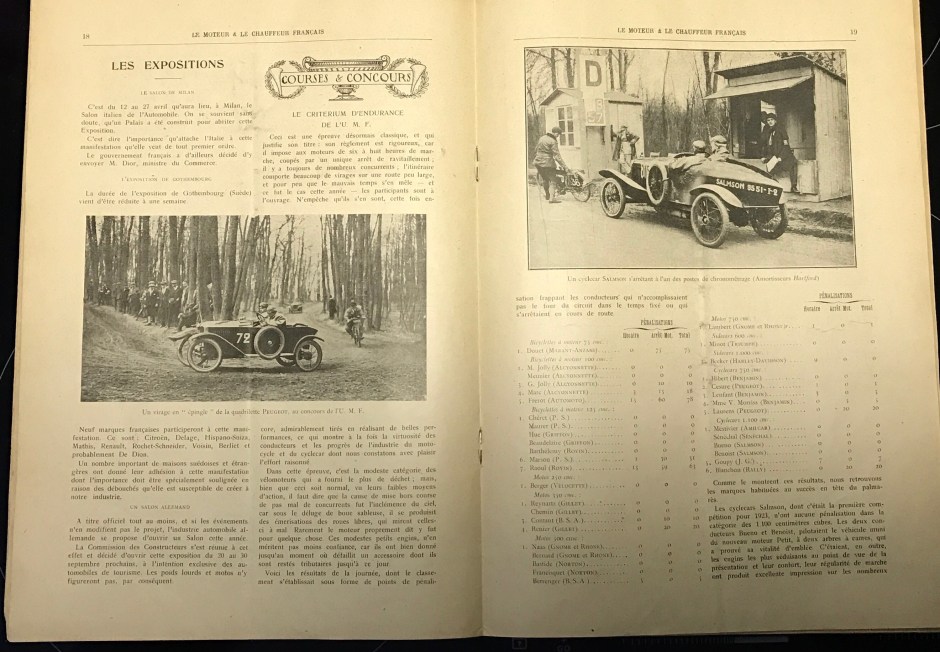Le Moteuer Chauffeur Francais April 1923