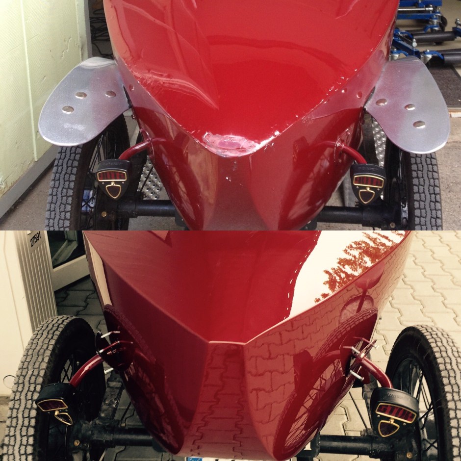 Lackierarbeiten am Benjamin Typ B 1922