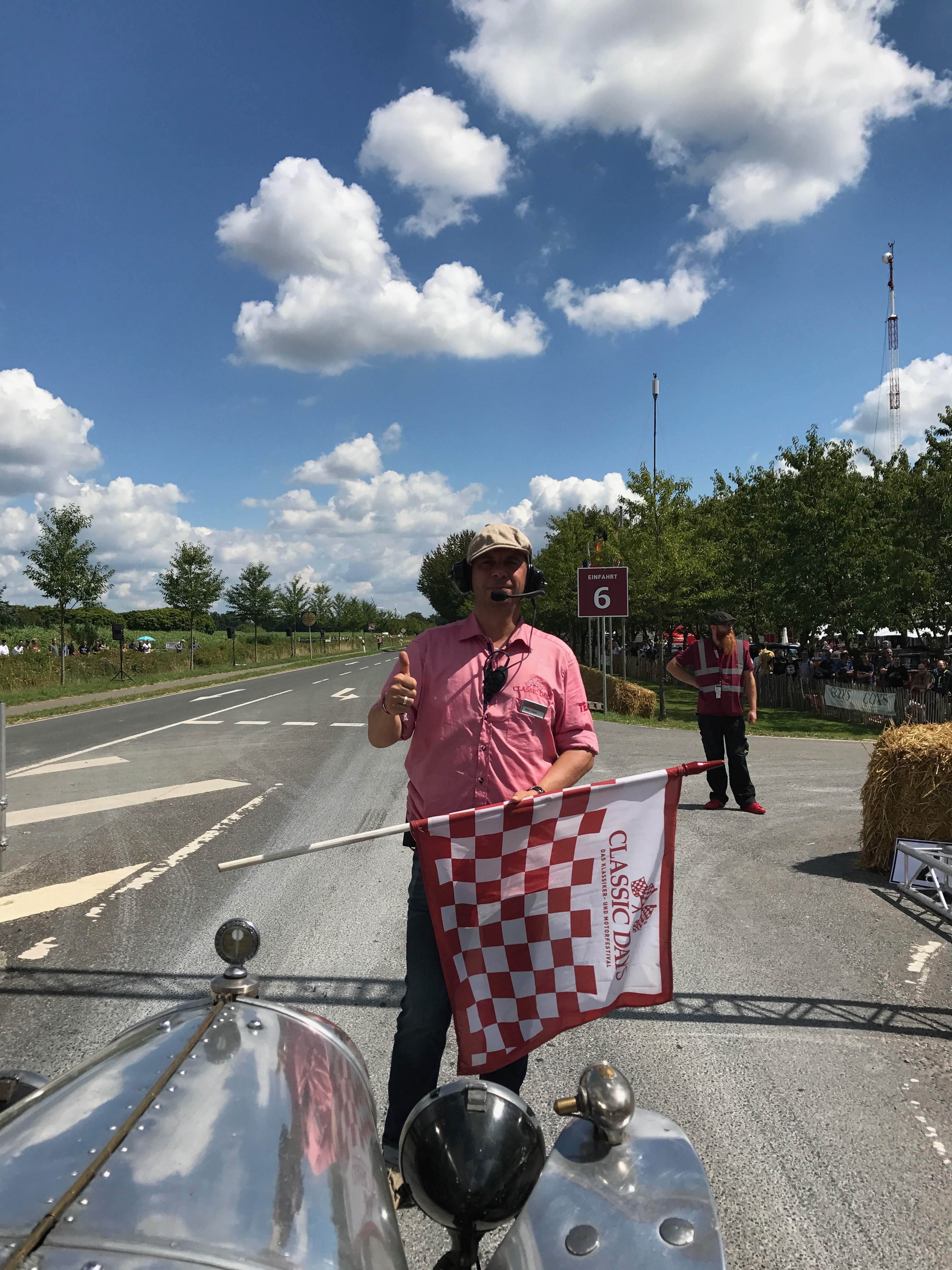 Am Start des Sonderlauf bei den Schloss Dyck Classic Days