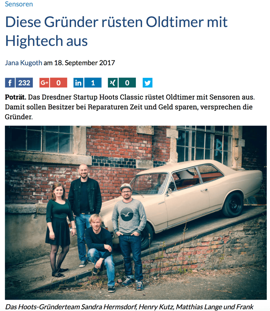 Hoots Classic - Gründerszene