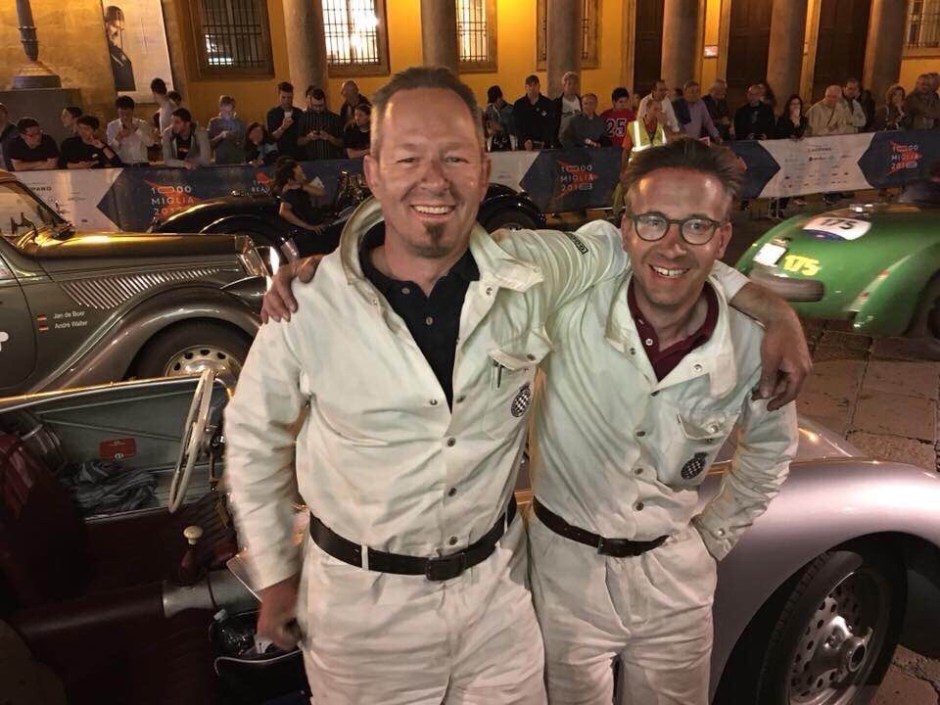uli und Peter bei der Mille Miglia